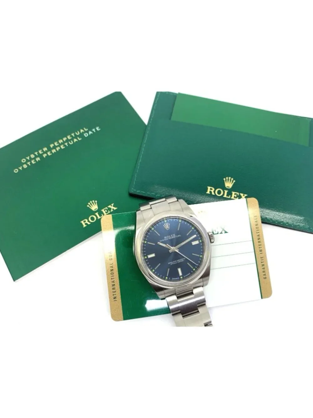 Rolex Oyster Perpetual Men's Watch 114300 Swiss Automatic Blue Dial Steel 39mm